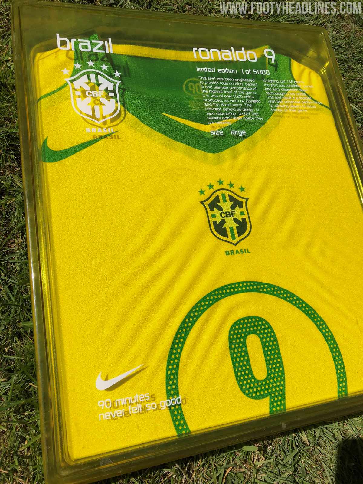 Crazy Boxed Nike T90 2004 Brazil Ronaldo Holland Van Nistelrooy